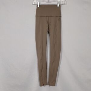 NWT PE Nation Amplify Leggings Silver Mink Women's Size XS With Ankle Zip